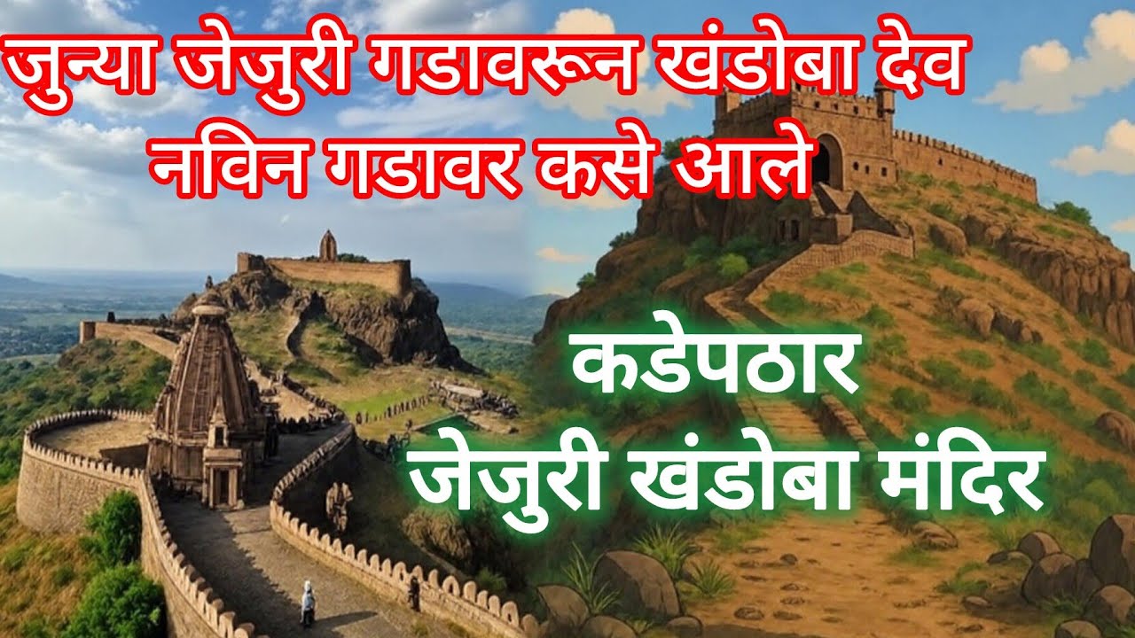 जेजुरीचे सर्वात मोठे रहस्य |खंडोबा जुन्या 'कडेपठार' गडावरून नवीन गडावर कसे आले| KhandobaJejuri Story