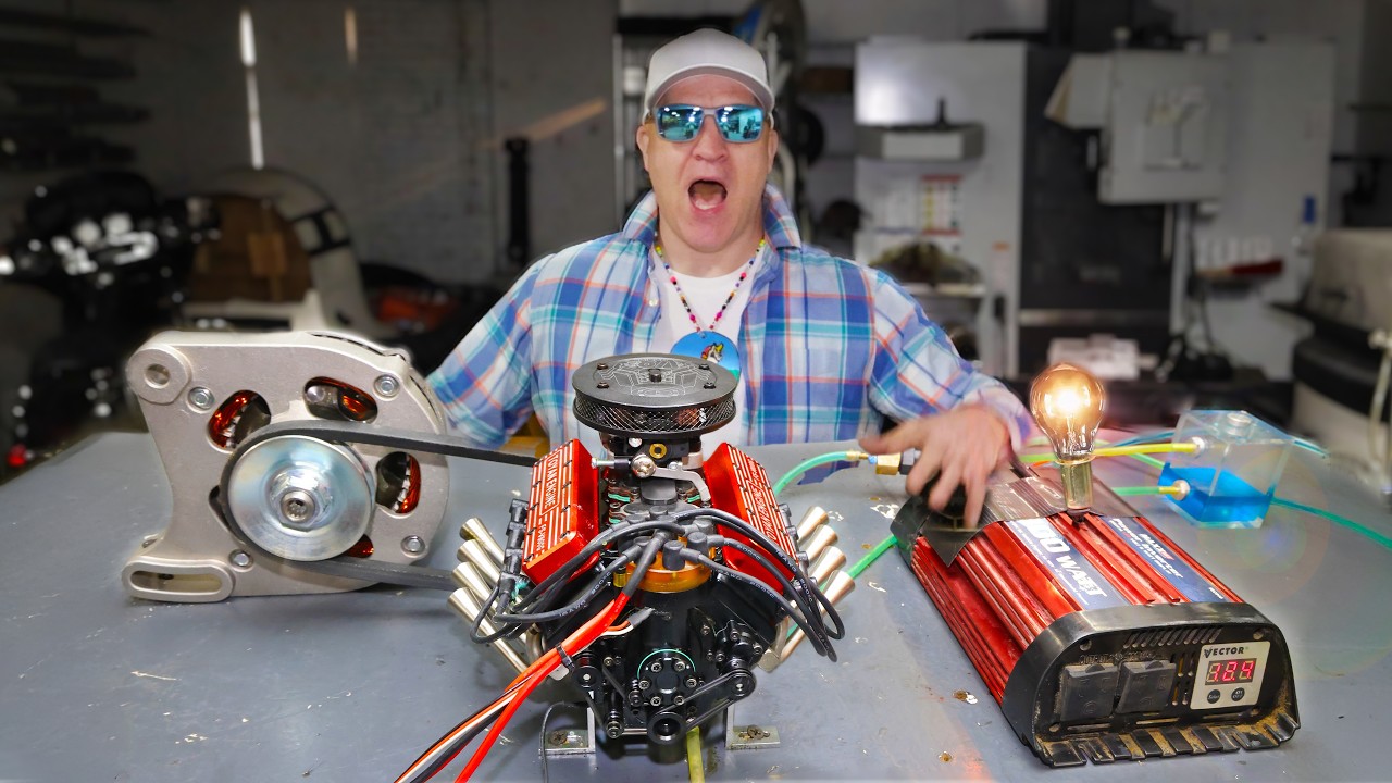 I Built A Mini V-8 Generator That Actually Works