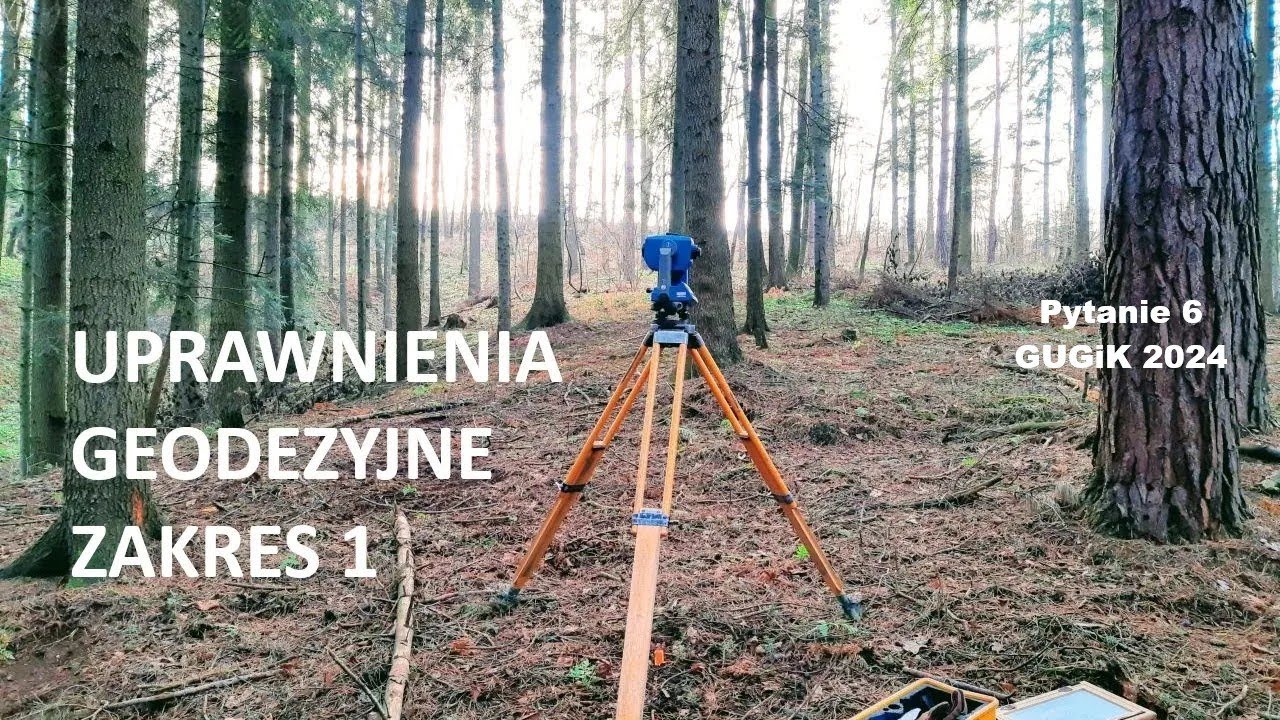 Uprawnienia geodezyjne; zakres 1; pytanie 6 GUGIK 2024 ; #geodezja #uprawnieniageodezyjne