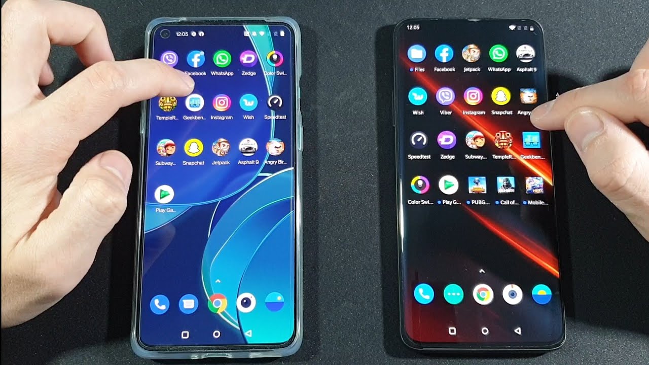 OnePlus 8T vs OnePlus 7T Pro Mclaren Edition Comparison Speed Test