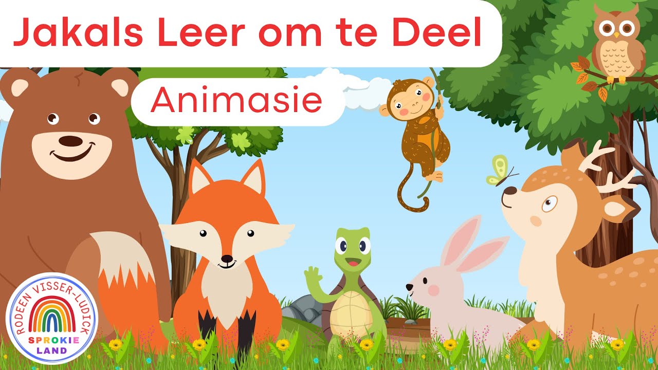 Jakals Leer Om Te Deel 🦊 | Afrikaanse Stories vir Kinders (3&ndash;7 Jaar) | Animasie / Cartoon Storie