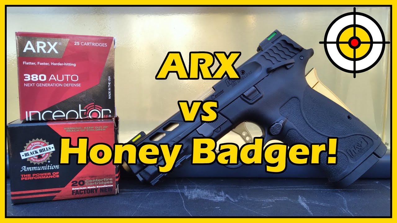 .380 Black Hills Honey Badger vs Inceptor ARX Ballistic Gel Test!