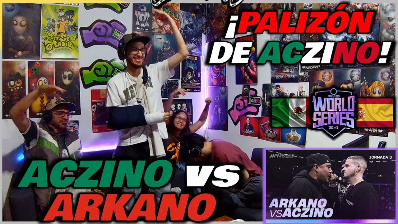 🔴COLOMBIANOS REACCIONAN a ACZINO vs ARKANO - ¡PALIZÓN DE ACZINO! [FMS WORLD SERIES SUPERLIGA]