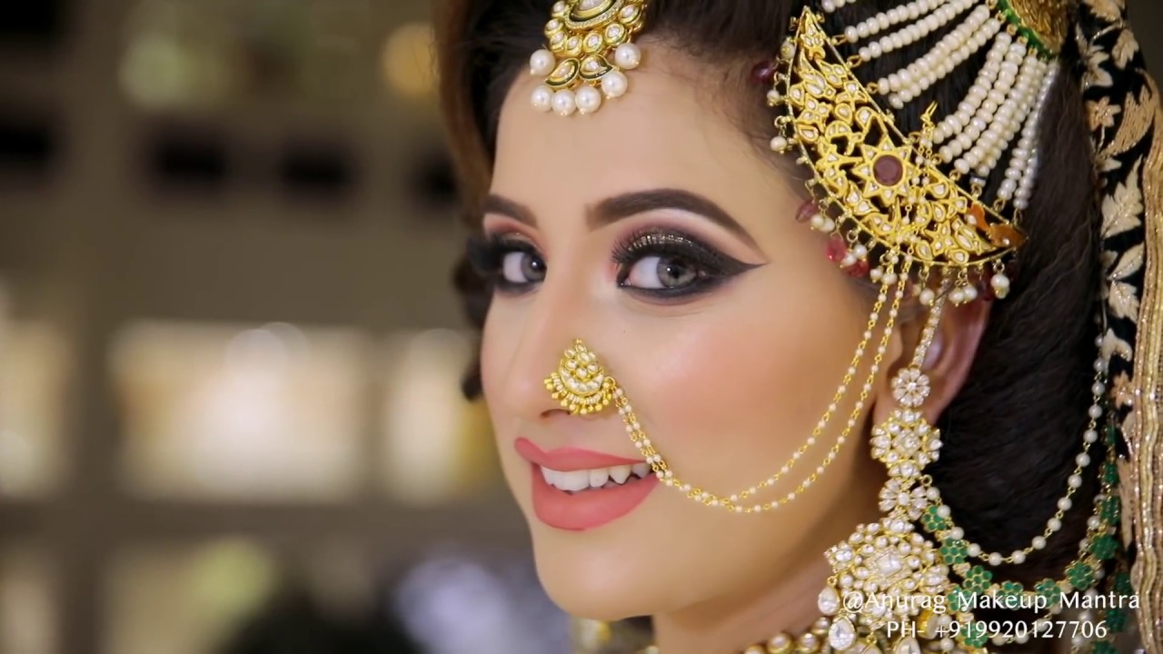 The Most Talked About Asian Bridal Magical Finish by Anurag Makeup Mantra. Call : 9920127706