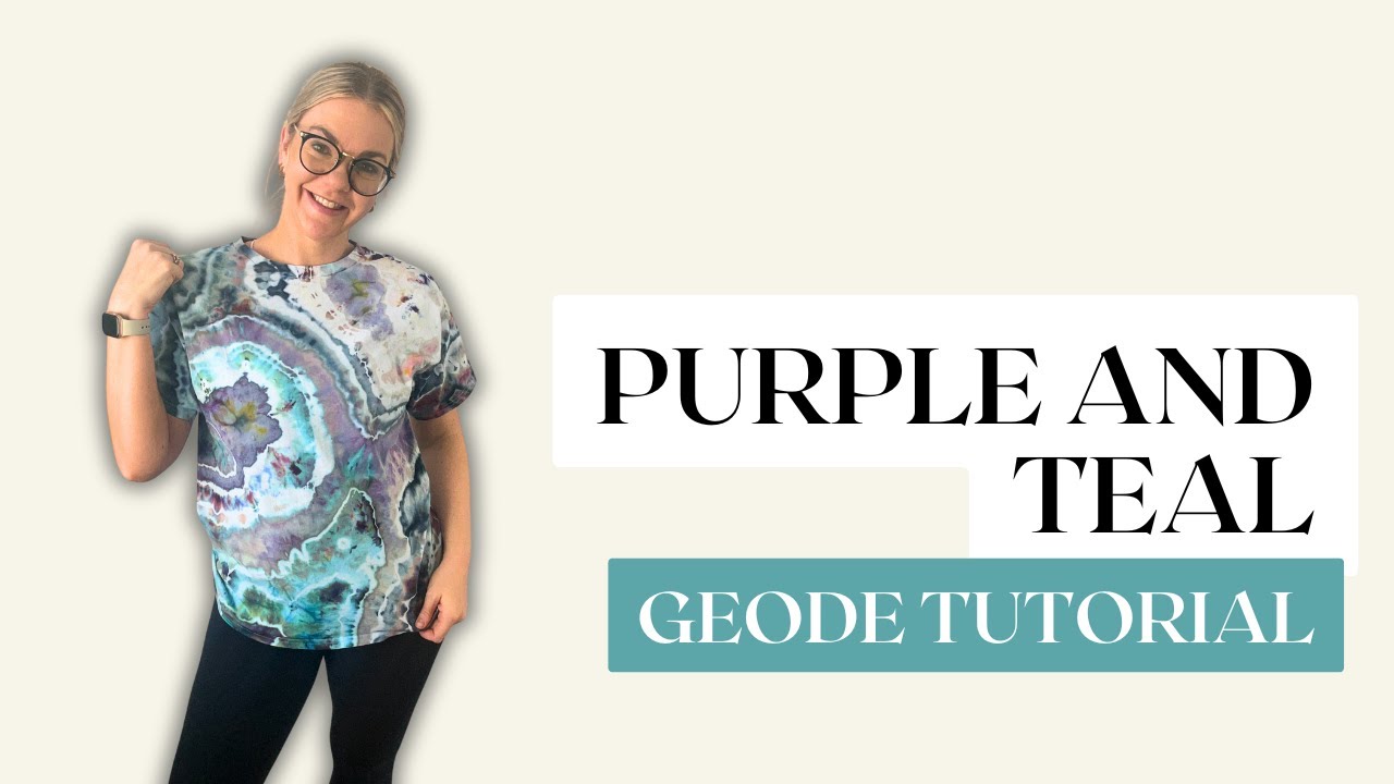 How to Tie-Dye a Stunning Geode Shirt | Easy Ice Dye Tutorial + Tips