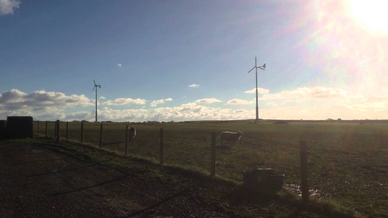 Two 10kW Bergey Excel S Turbines at Haverfordwest.MOV