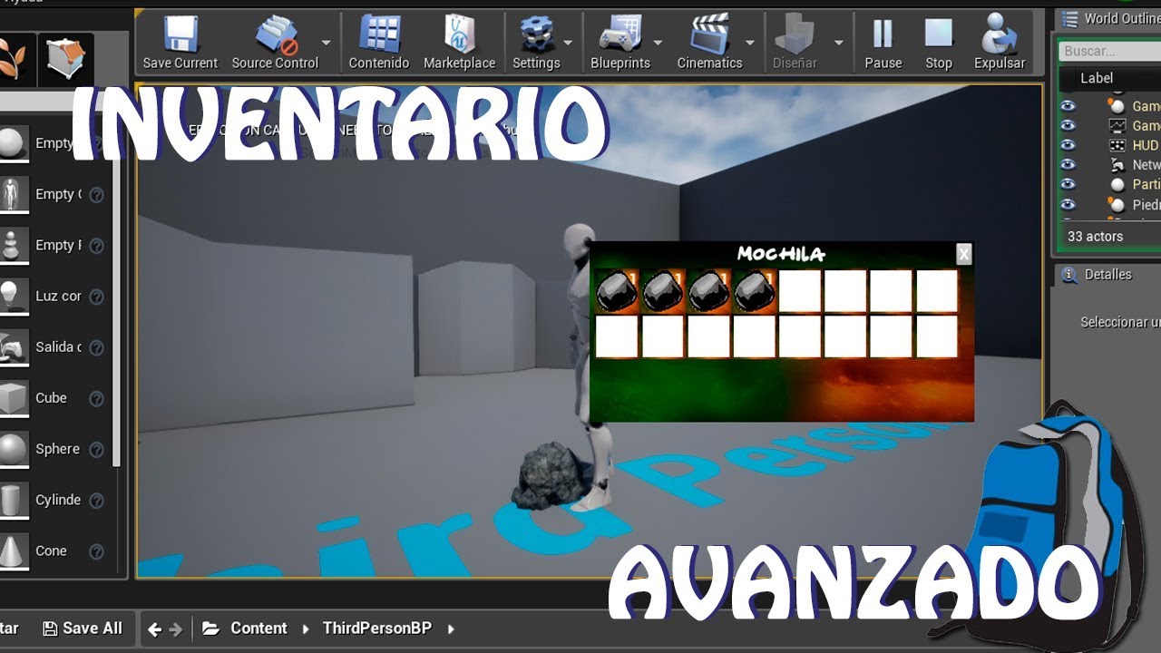 Unreal Engine 4: Inventario Avanzado (Español)