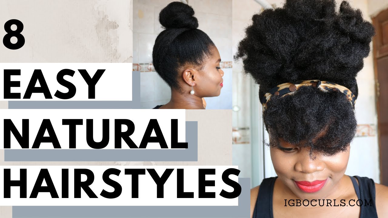 8  Natural Hairstyles Updo : Bun Edition 2020 (IGBOCURLS)