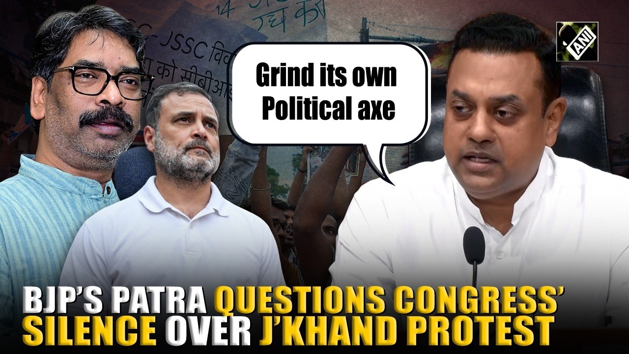 &lsquo;Congress silent on JPSC paper leak,&rsquo; BJP&rsquo;s Sambit Patra slams Oppn over Jharkhand Protest