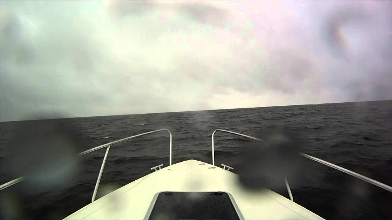 Bad weather on lake vänern