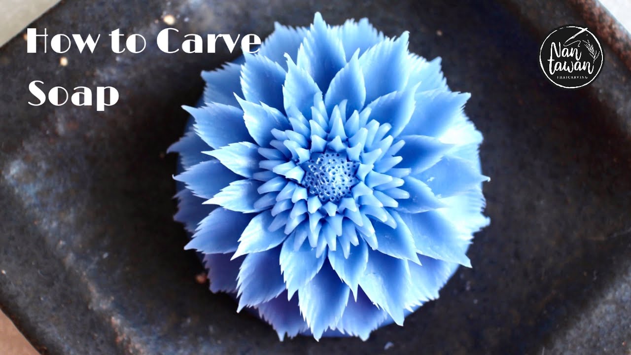 ギザギザ花びらソープカービング&Soap Carving& 彫刻