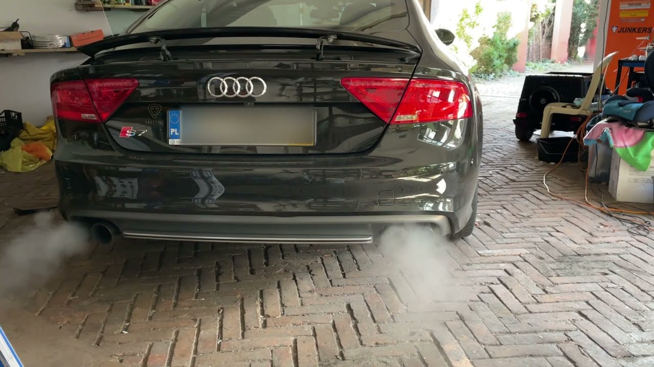 Audi S7 4.0 TFSI Cold Start MG Motorsport exhaust
