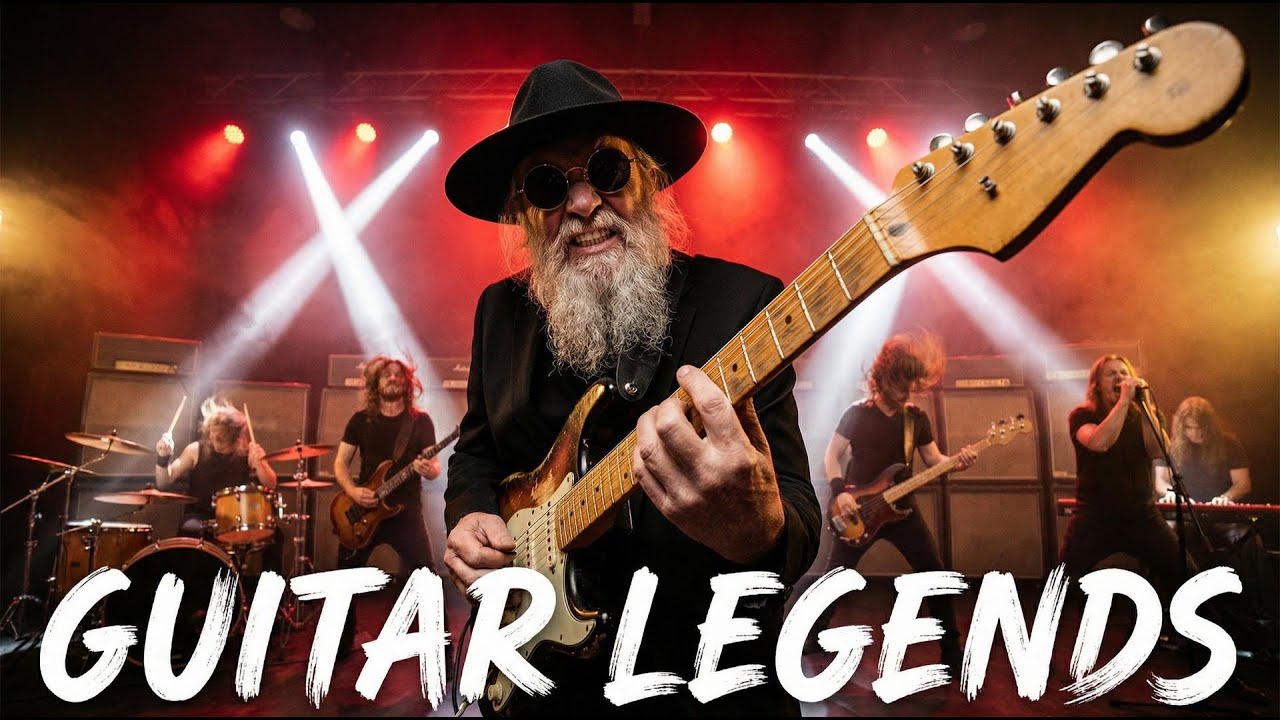 SRV, Led Zeppelin, Muddy Waters, AC DC – Classic Rock Blues Mix for Guitar Lovers