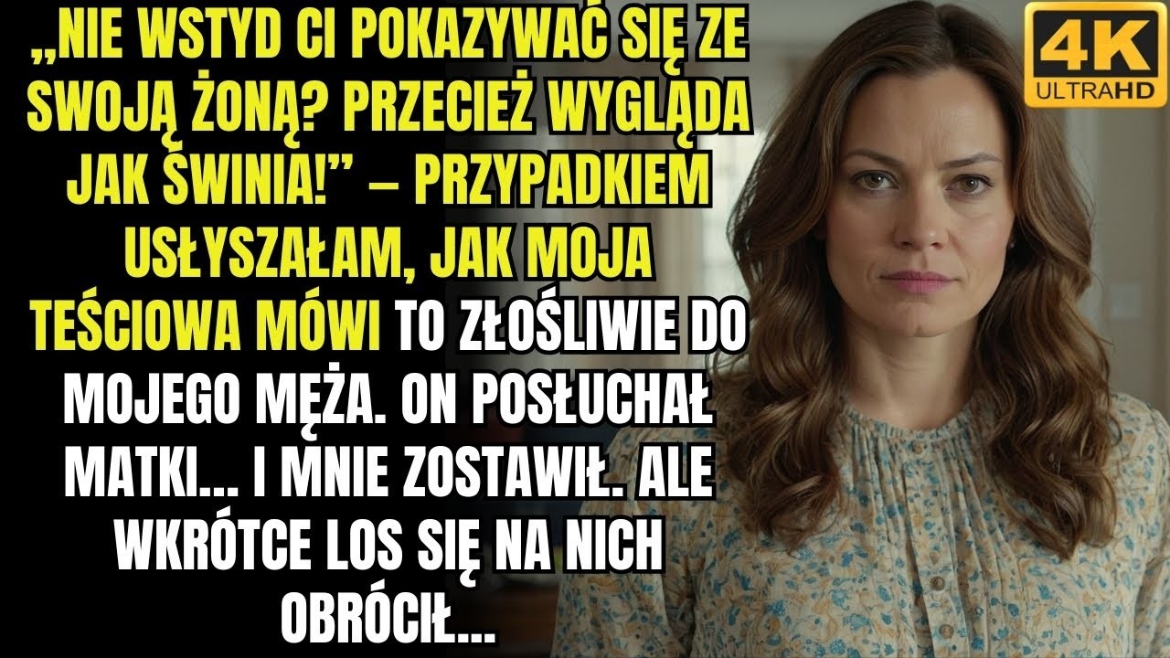 „Nie wstyd ci pokazywać się ze swoją żoną, przecież to świnia” – przez przypadek usłyszałam moją