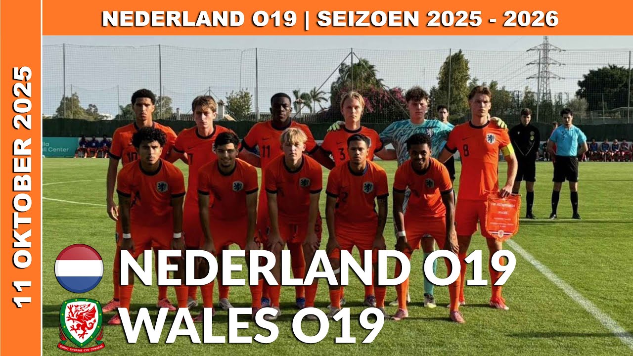 Vriendschappelijk | Samenvatting Nederland O19 - Wales O19 zaterdag 11 oktober 2025