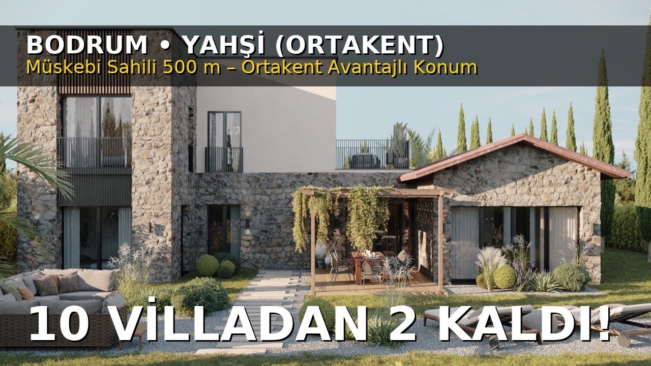 “Yahşi’de Denize 500 m Havuzlu – Mandalina Ağaçları İçinde 10 Villalık Özel Proje | 2 Adet Kaldı!”