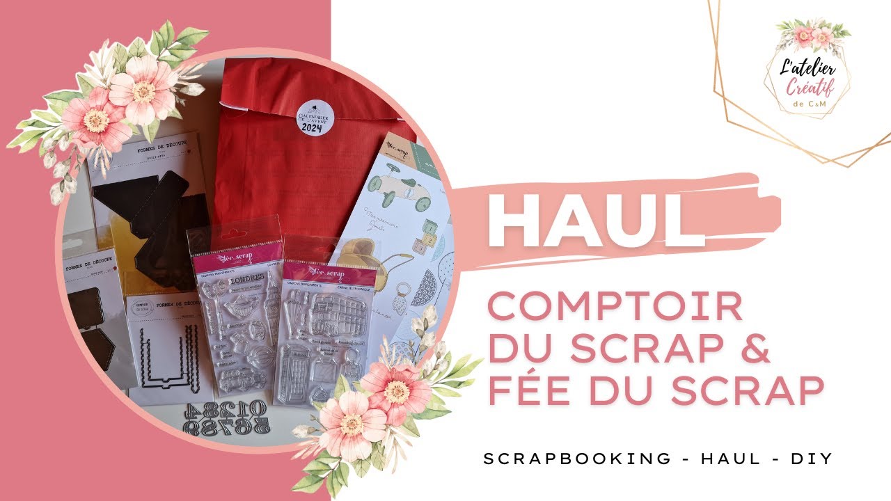 Haul Scrap chez Comptoir du Scrap et la Fée du Scrap ! J’ai déjà mon calendrier de l’avent 😊 #scrap