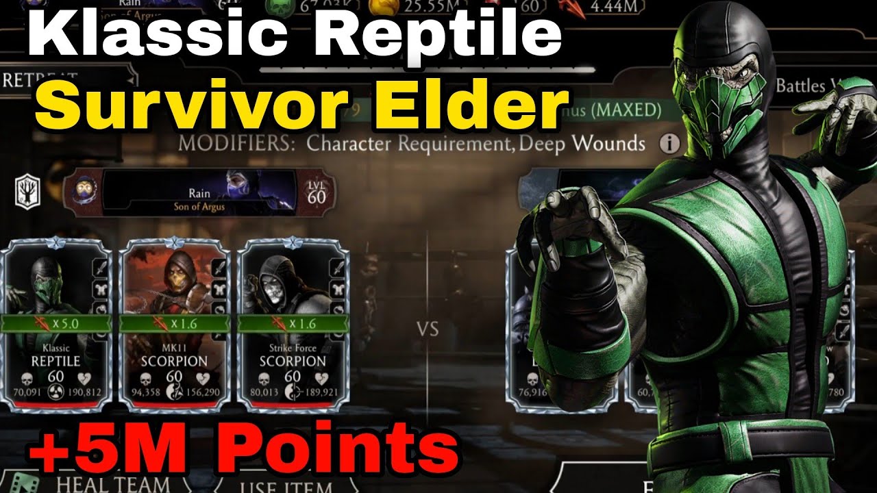 Max Points Survivor Game | Klassic Reptile FW | +5M Points | Mk Mobile