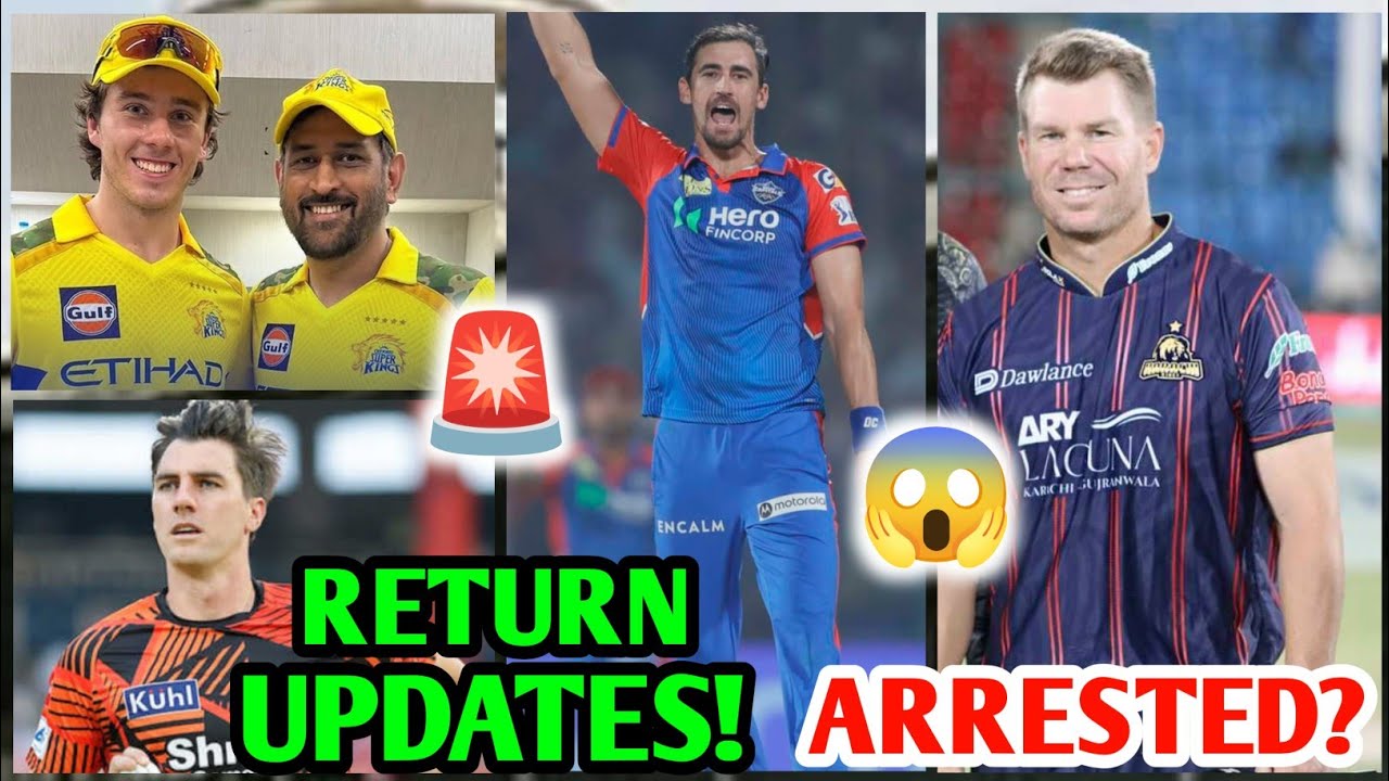 IPL 2026 Shock: Dhoni Fit, Starc OUT, Warner Arrest Full Update!