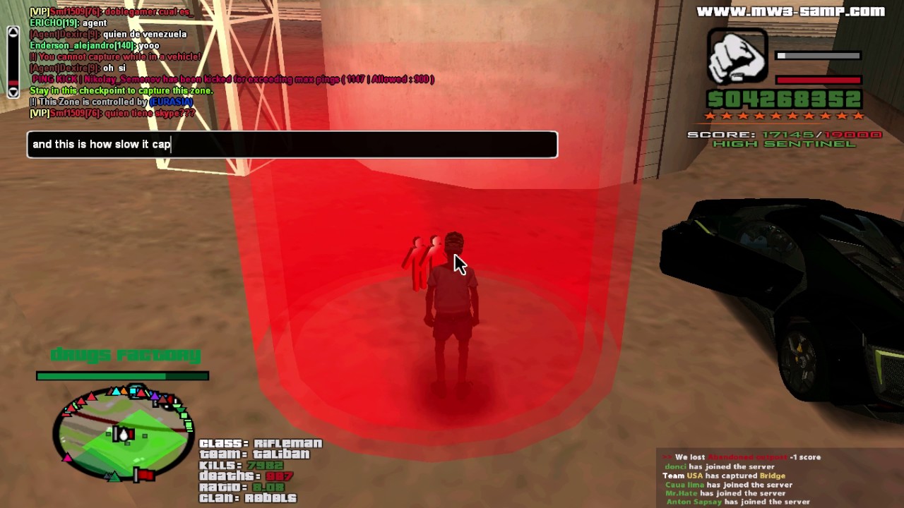 MW3 SAMP, vip lvl 1 bug