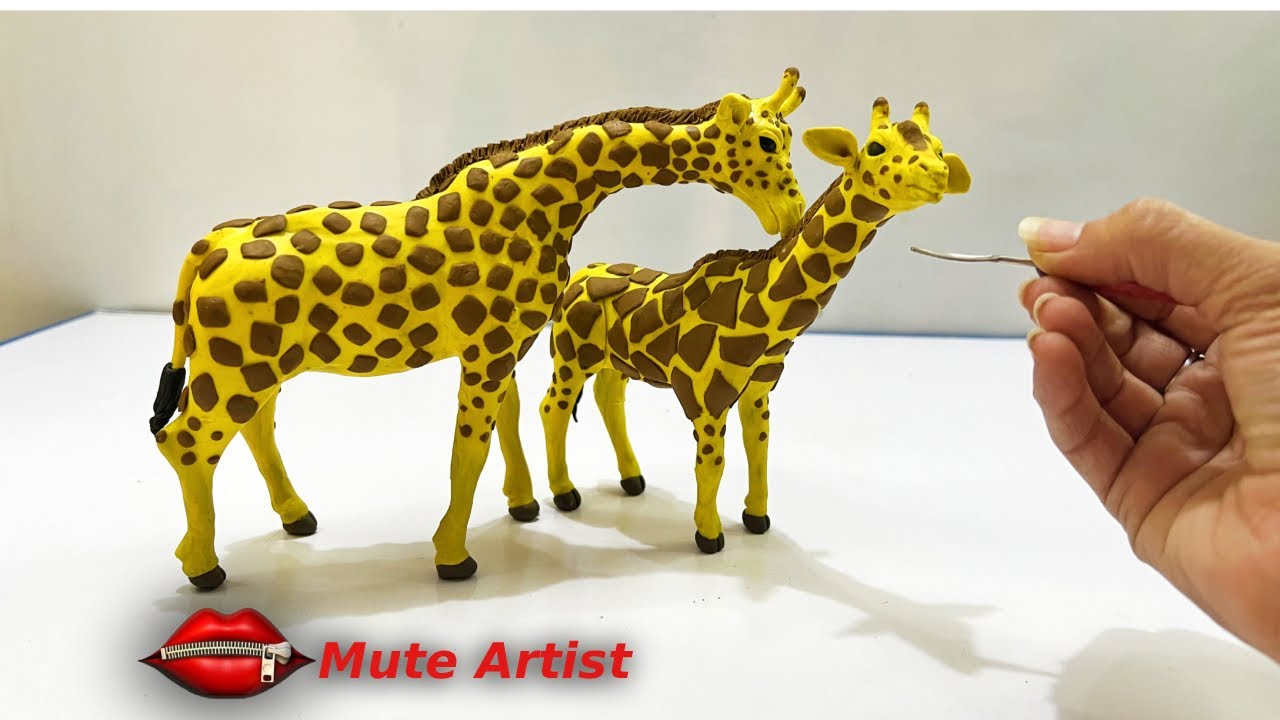 How to Make a Giraffe with Clay | Handmade Animal Clay Tutorial