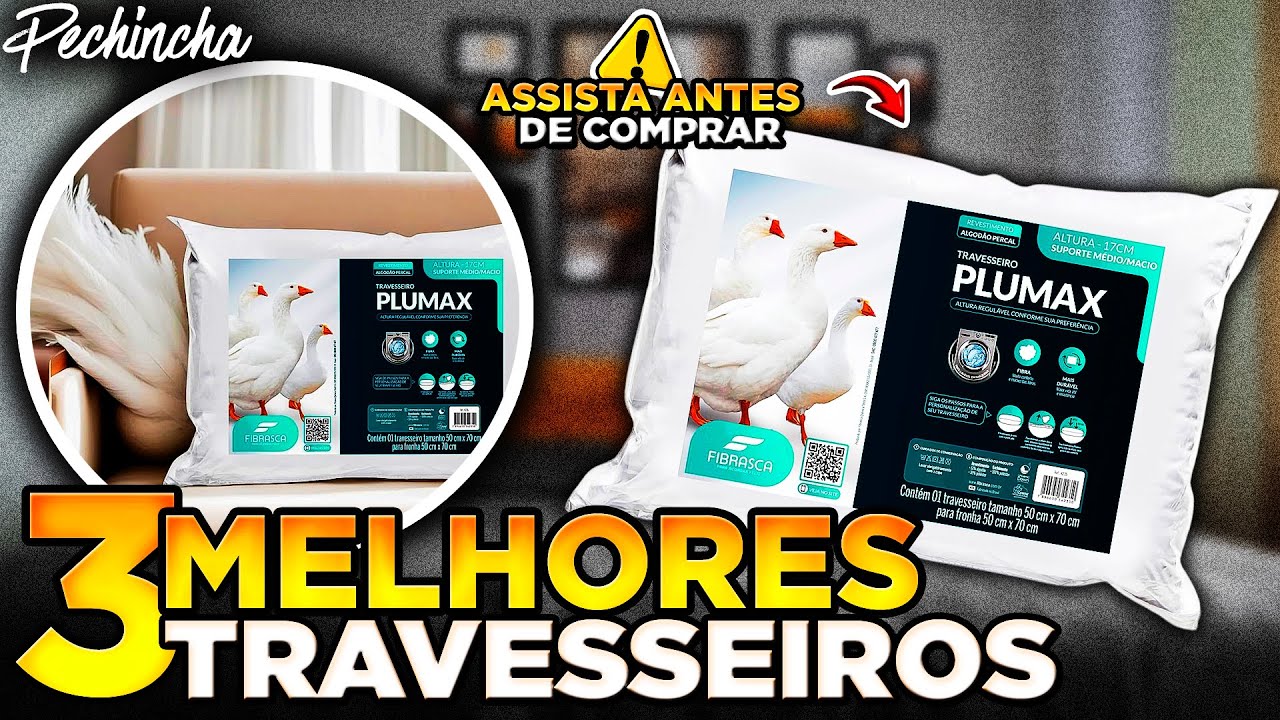 🏆TOP 3 Melhores Travesseiros Custo Benef&iacute;cio em 2025
