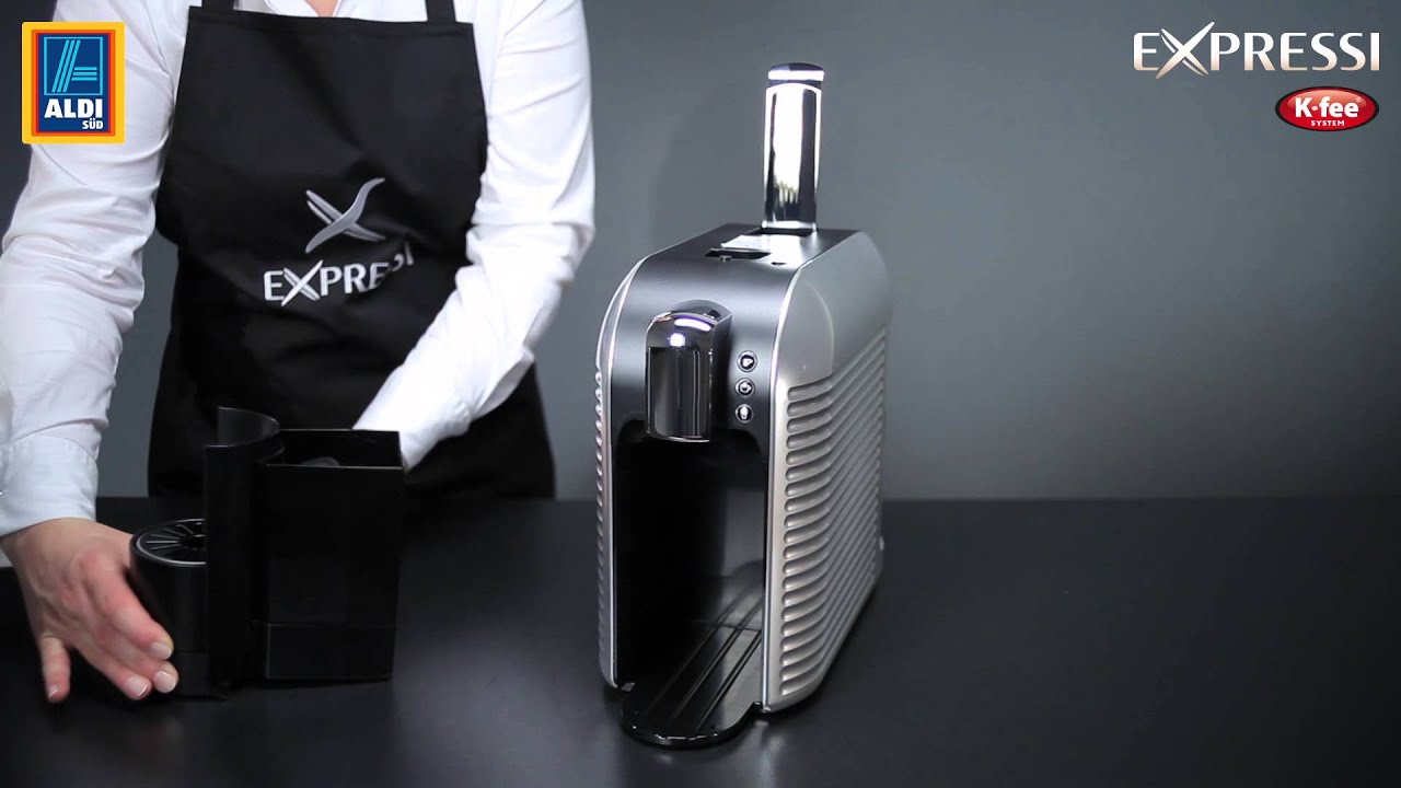 Reinigung der Expressi Kapselmaschine von ALDI SÜD