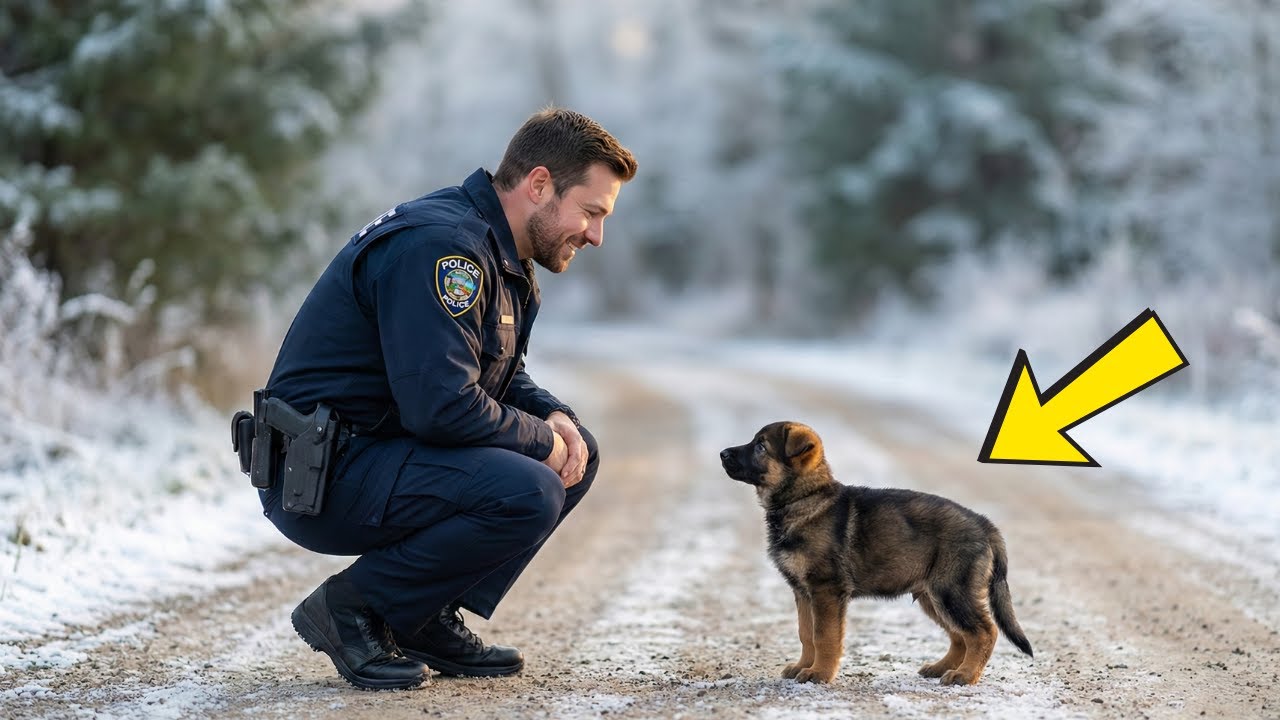 Puppy Keeps Following Officer For Help, When He Realized WHY He Bursts Into Tears!