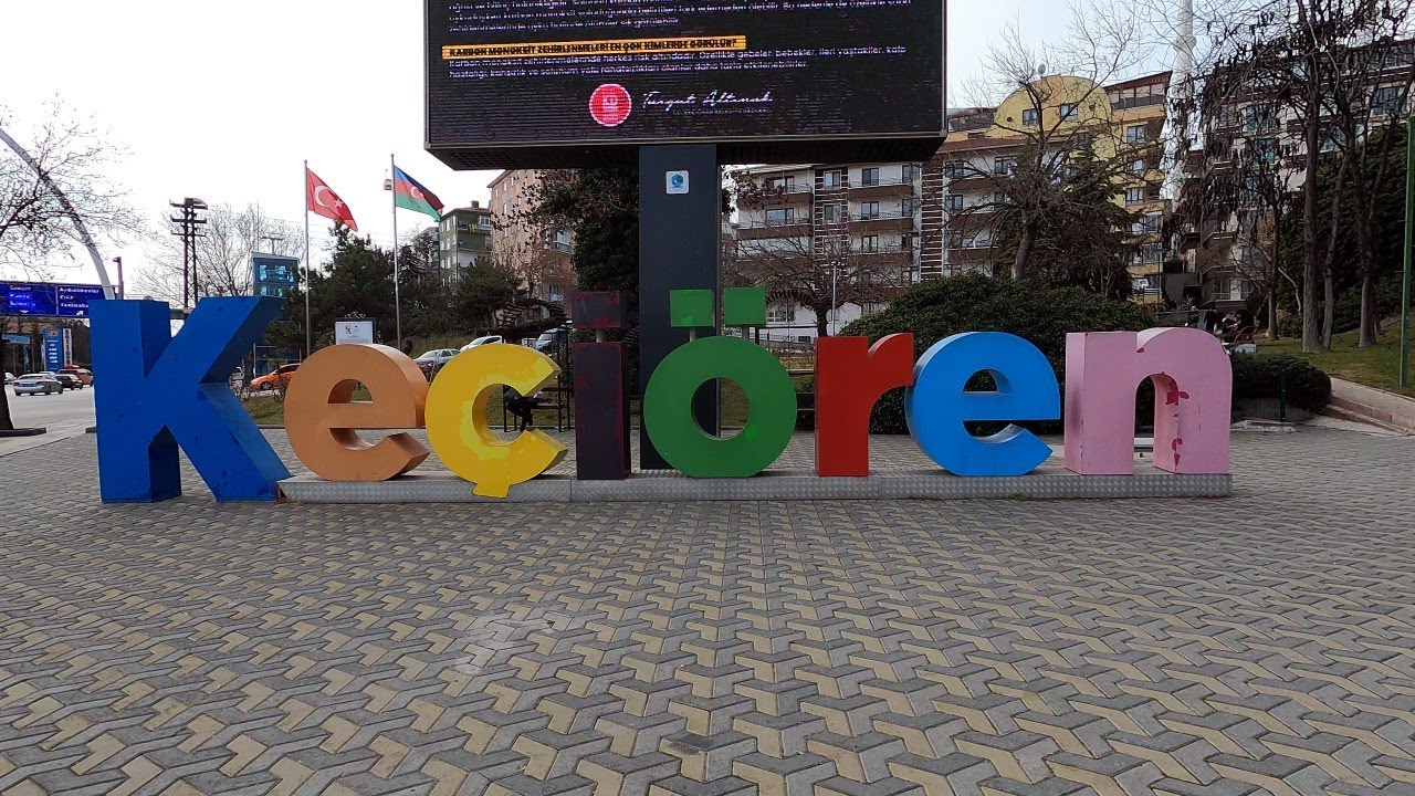 Ankara [4k60fps], Keçiören: Şelale Yakınlarında Yürüyüş Turu, Semt içinde Sürüş