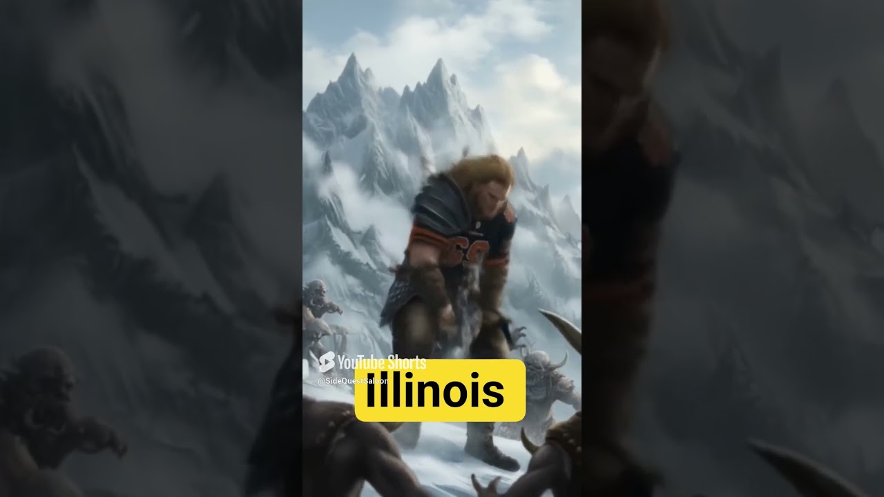 US states as SKYRIM characters | ILLINOIS I forgot music the first time lol #elderscrolls #skyrim