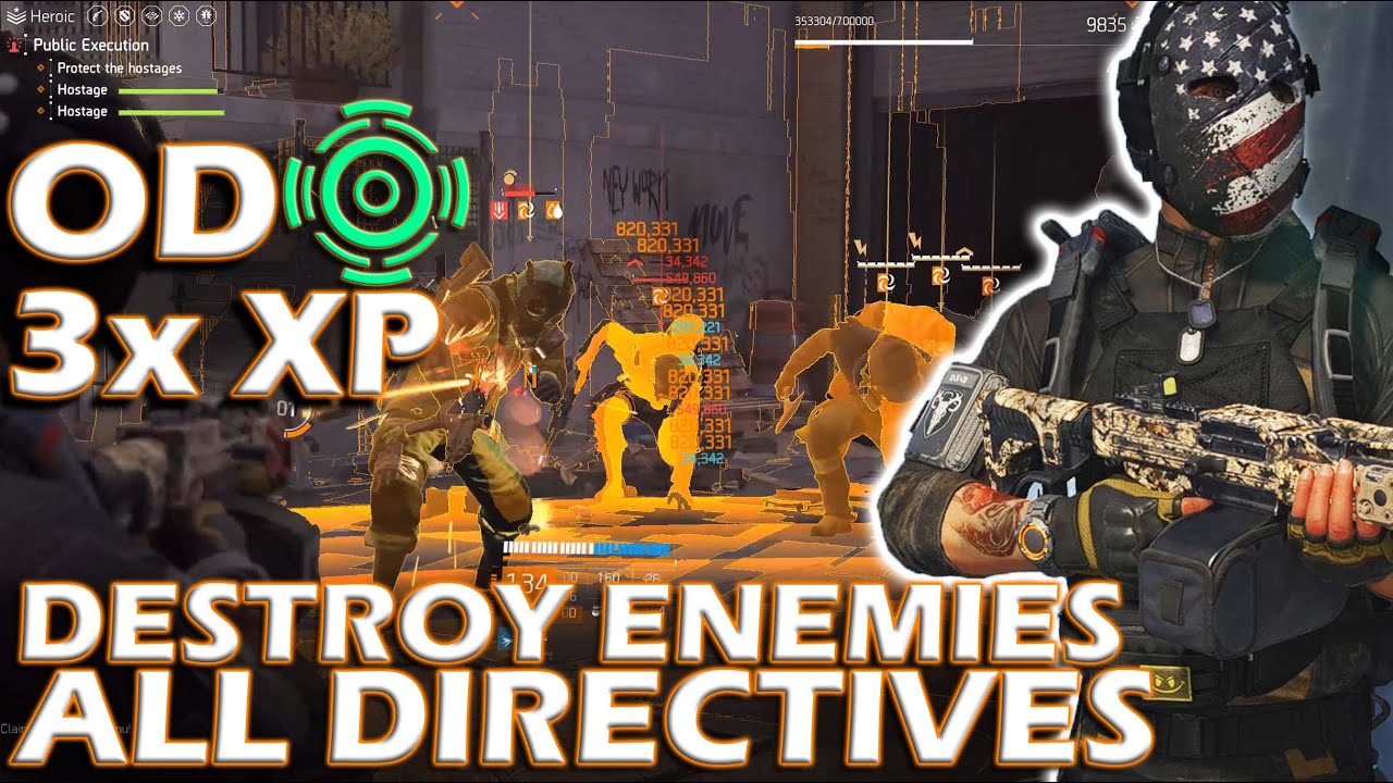 Ongoing Directive, 3x XP, All Directives! Solo PVE Build #division2