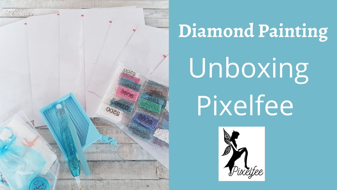 Diamond Painting Unboxing Pixelfee UG / Bild der anderen Art mit 200 Farben