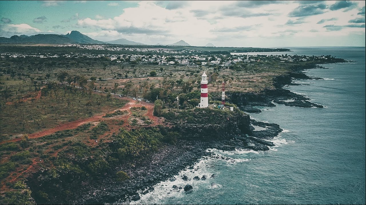 Albion lighthouse aerial view - mauritius