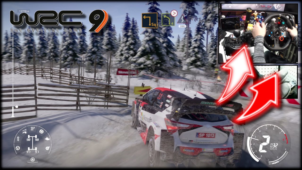 WRC 9 Toyota Yaris WRC Sweden Dynamic Weather / Logitech G29