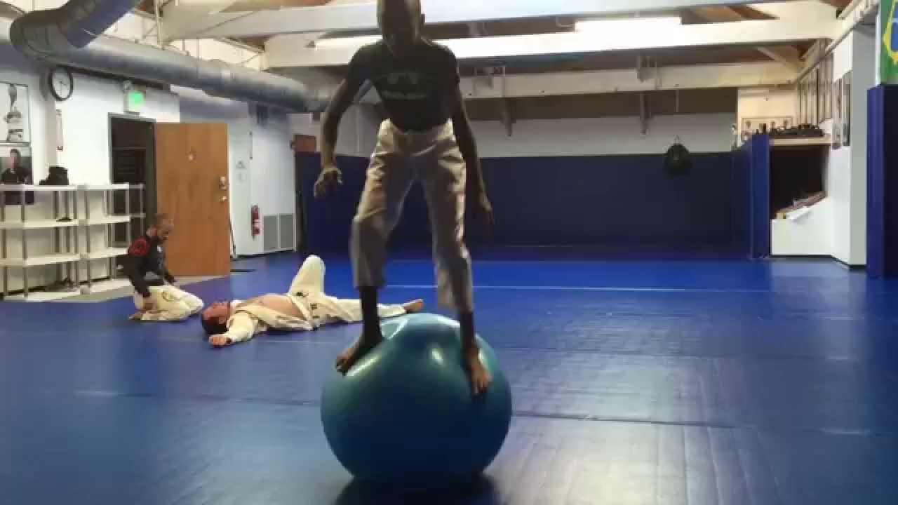 That Jeff Glover stability ball flow BJJ warmup
