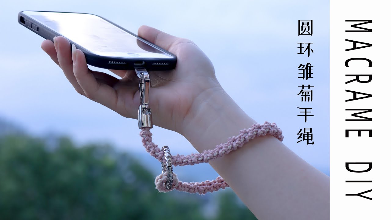 手工编绳绳艺｜圆环雏菊手绳教程｜手工礼物自己DIY｜4k