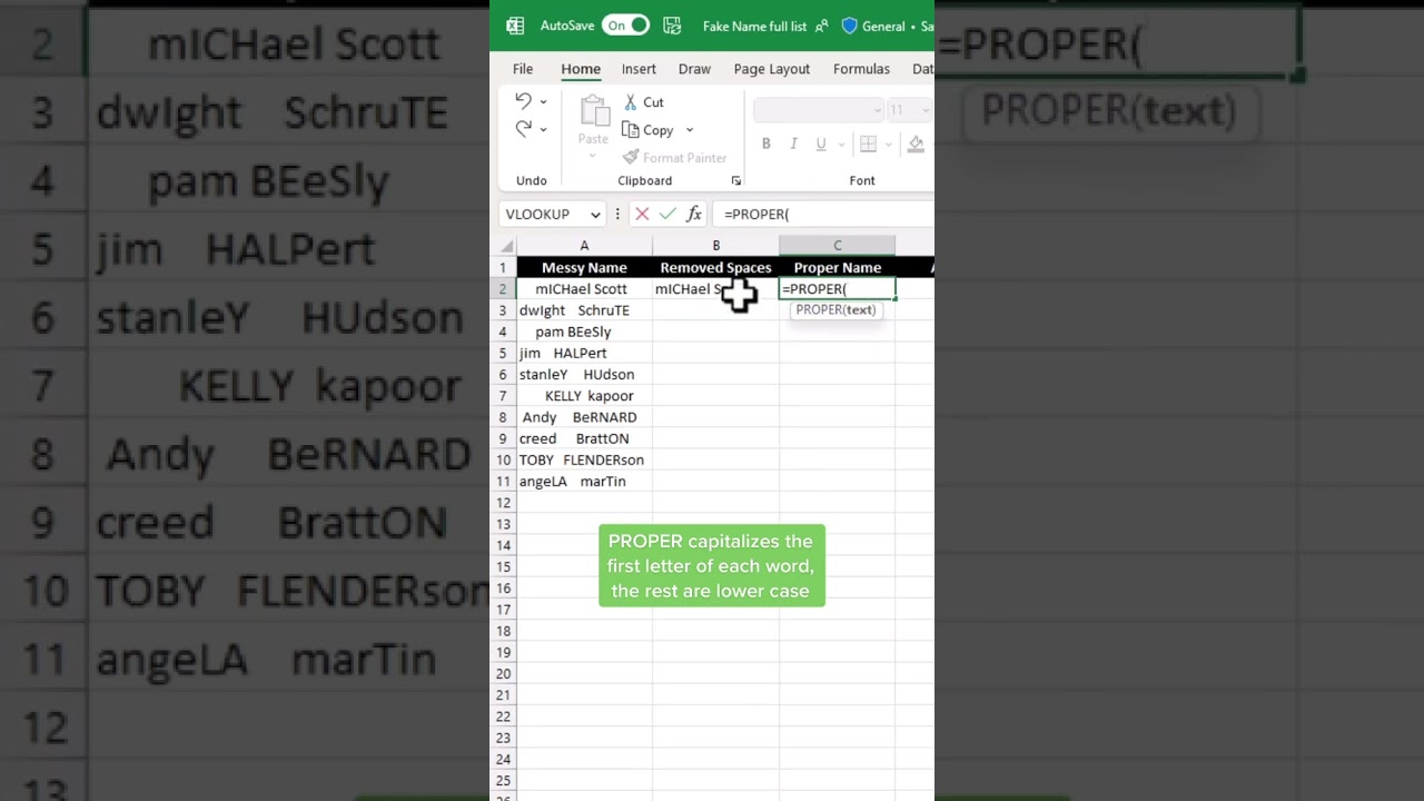Text cleaning tips in Microsoft Excel 🧹