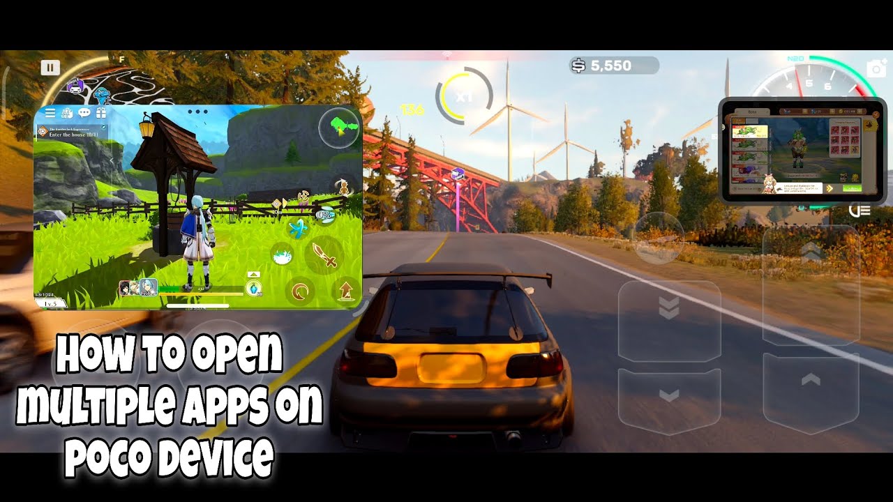 HOW TO OPEN MULTIPLE APPS ON POCO DEVICE | CARX STREET, METRIA, CHRONO TRAVELERS  | HYPER OS