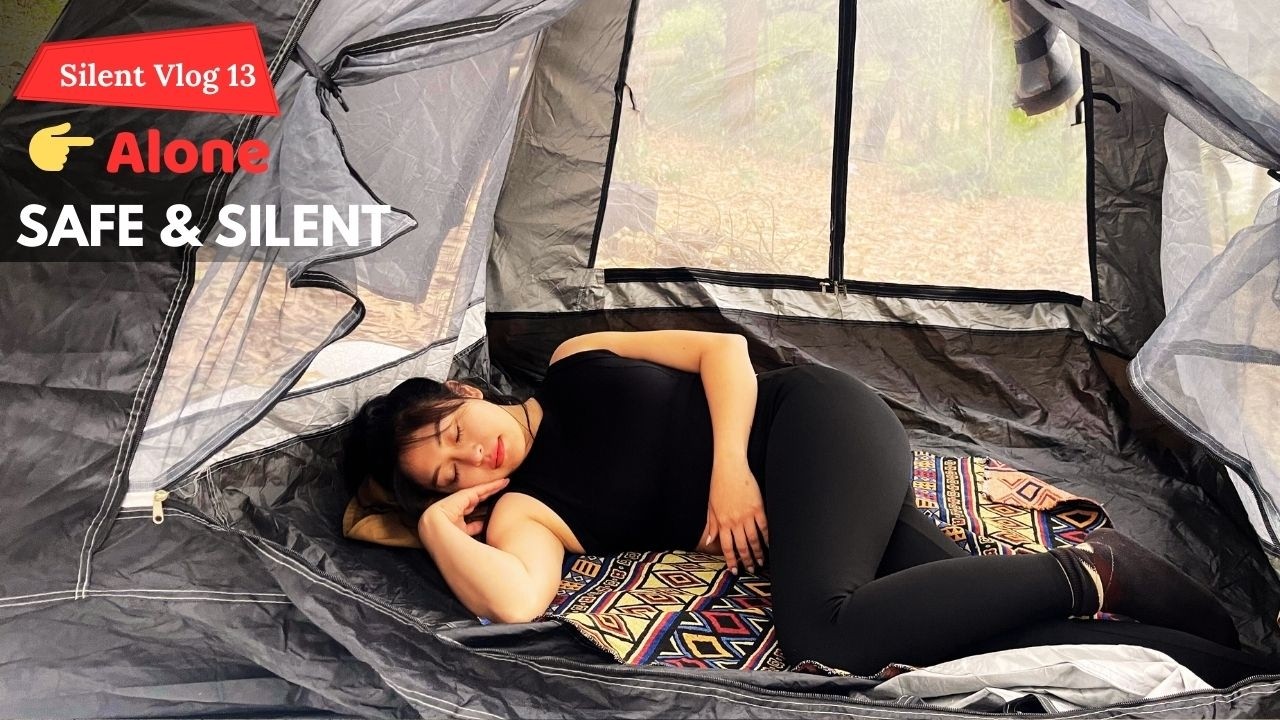 Silent Vlog in Nature | Camping Alone After the Rain