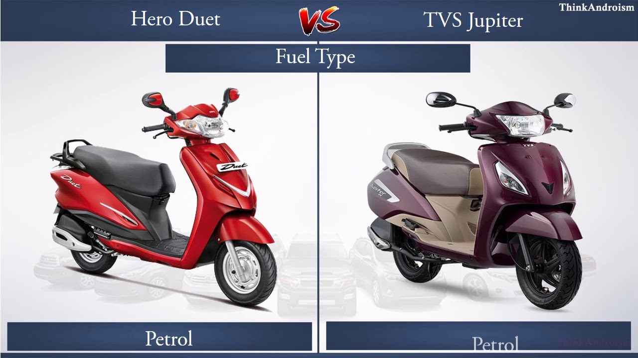 Hero Duet vs TVS Jupiter Comparison