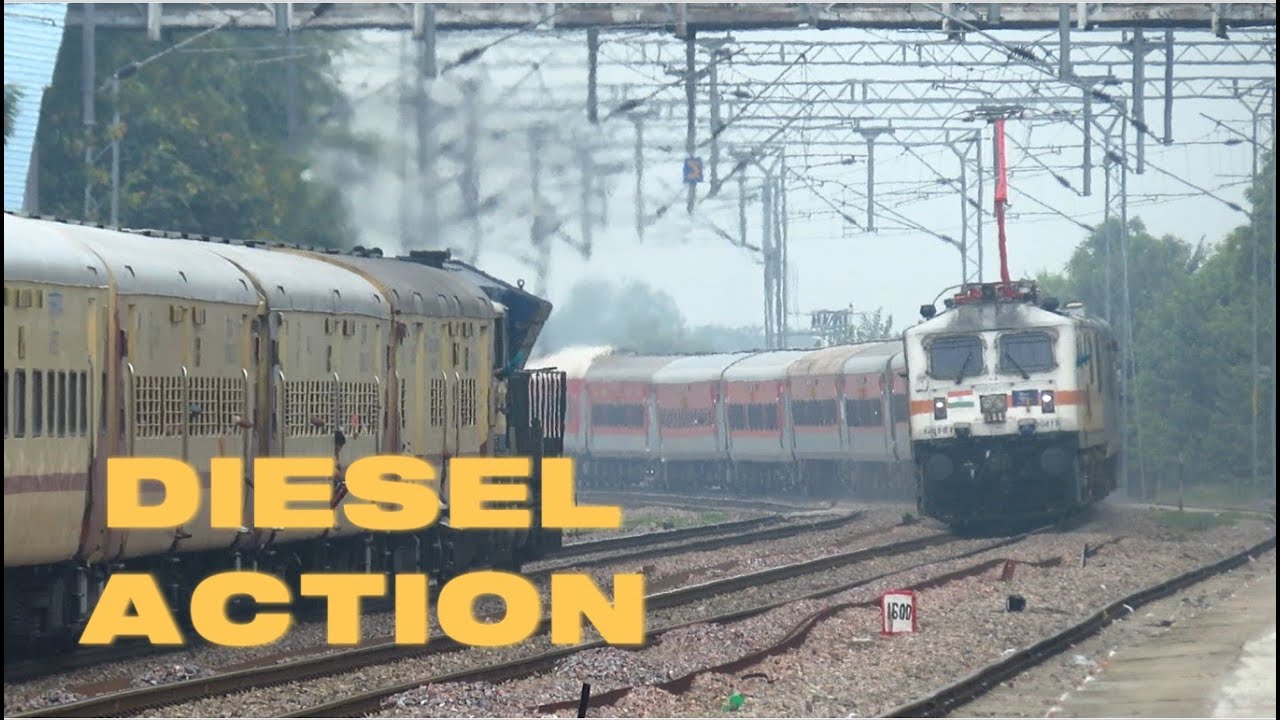 Holi Special Upload! Back to Back Aggressive Diesel Trains on Delhi - Jaipur Line! Indian Railways!