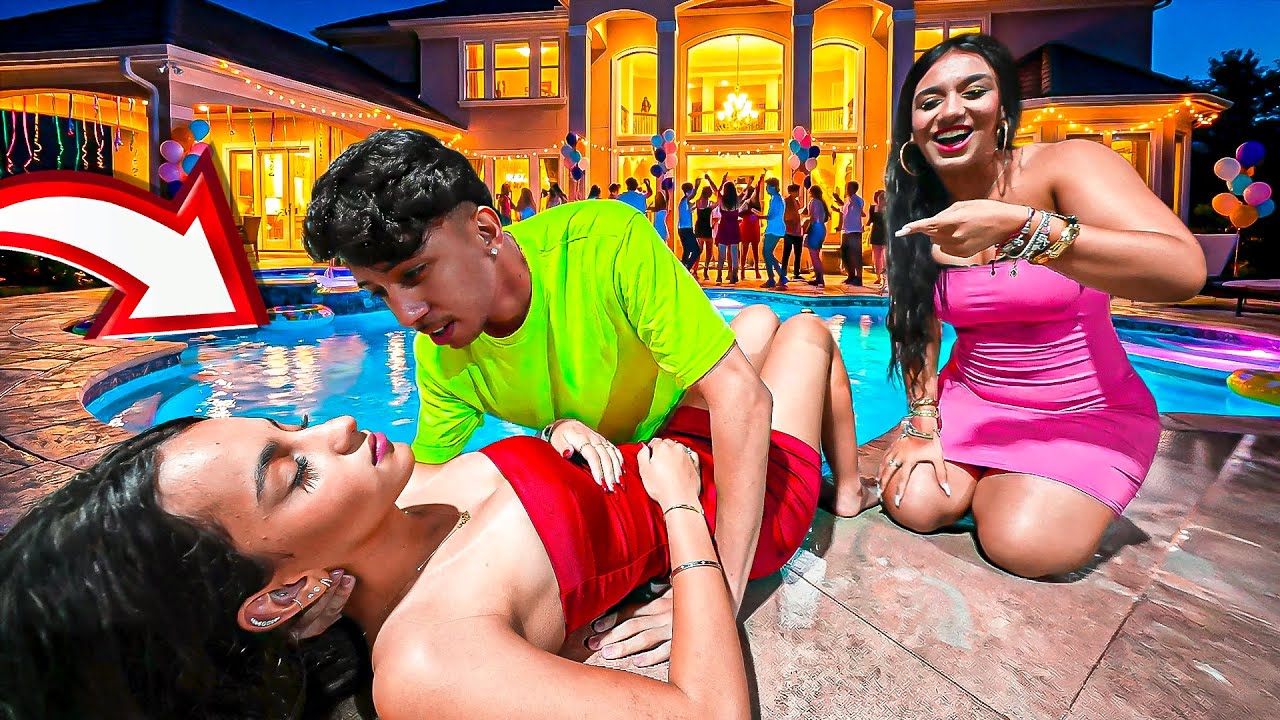 Ela Ficou Com Ci&uacute;mes e Jogou a Let&iacute;cia na Piscina *destruiu minha festa