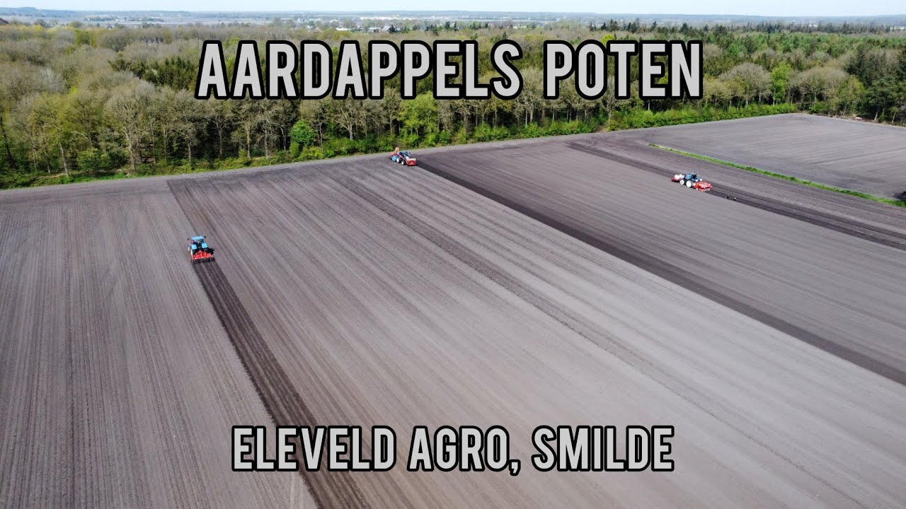 aardappels poten, bij Eleveld agro uit Smilde! met de New Holland T7.270, T7.210 en de T7.170