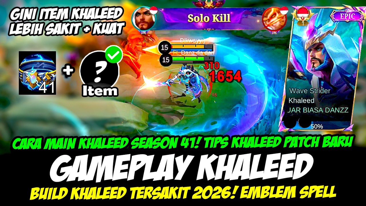 CARA MAIN KHALEED SEASON 41 + TIPS KHALEED PATCH BARU❗BUILD KHALEED TERBARU 2026❗TOP GLOBAL KHALEED