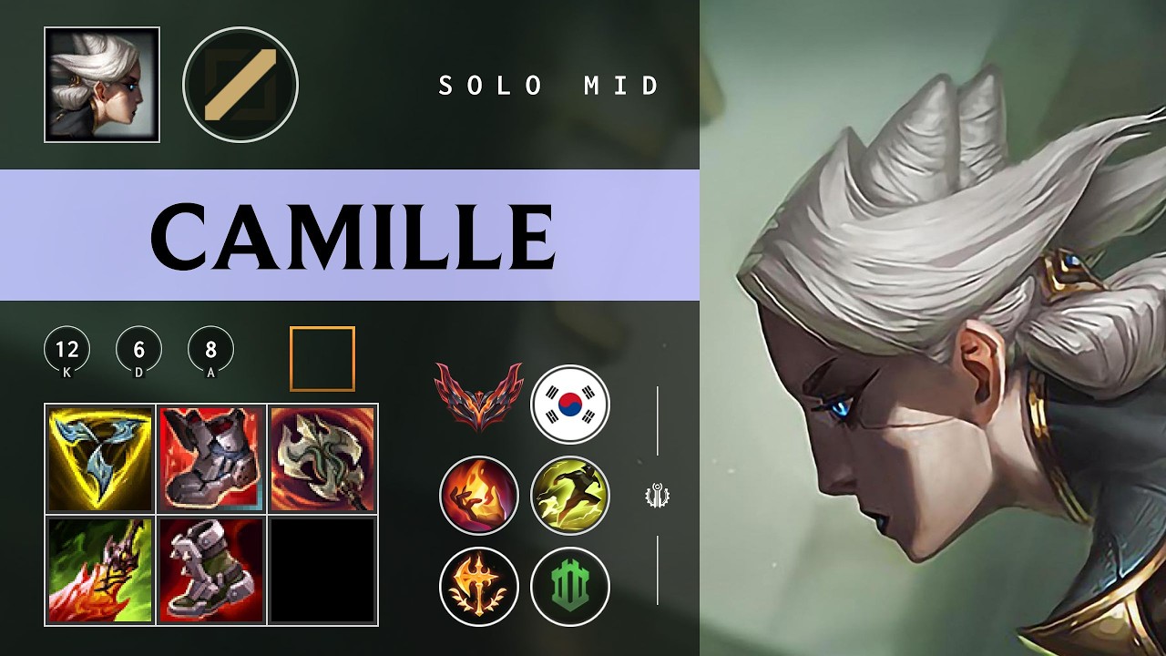 Camille Mid vs Nasus - KR Grandmaster Patch 26.02