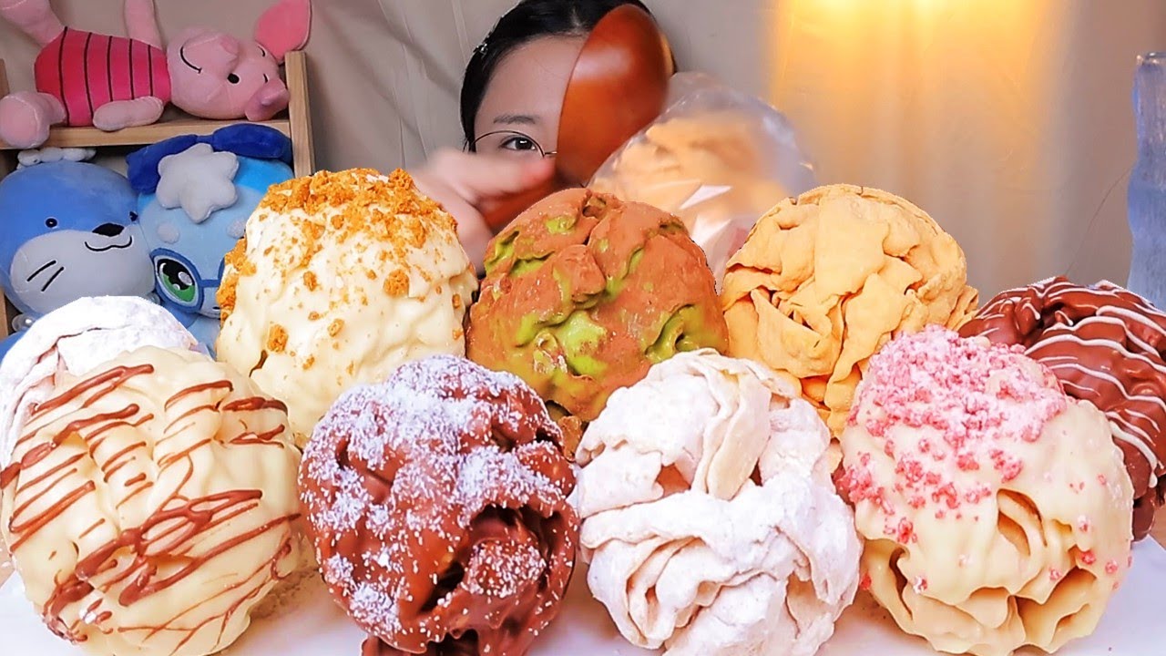 망치로 부셔먹는 독일 로텐부르크 전통과자 슈니발렌🍭 슈네발렌 독일 과자 디저트 먹방 Dessert Mukbang