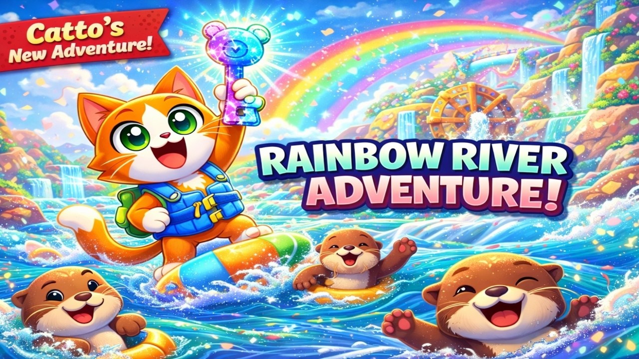 Cat Cartoons || Cartoon Catto’s Rainbow River Rescue  || Fun Kids Adventure