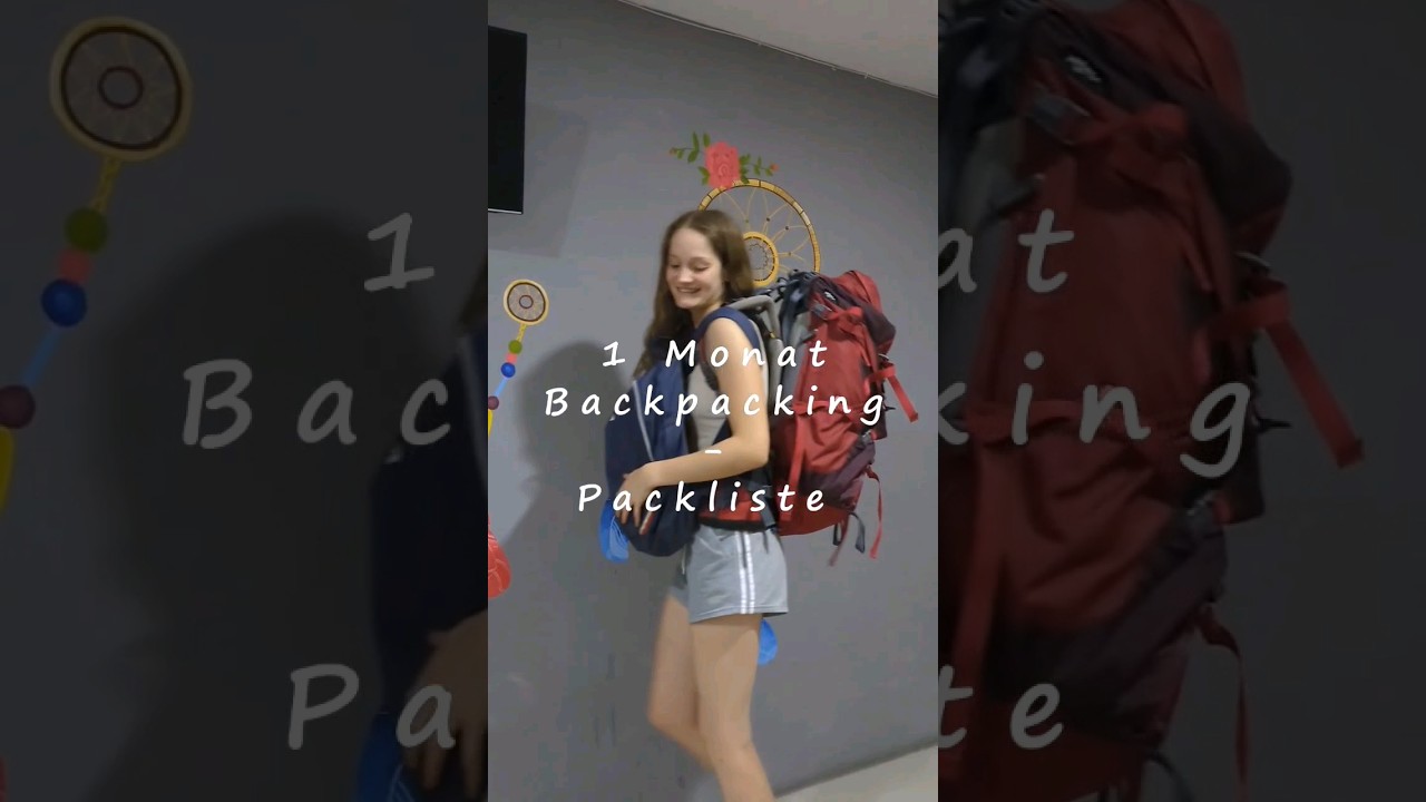 Packliste - 1 month BACKPACKING in Thailand🌴☀️ #backpacking #travel #thailand #shorts