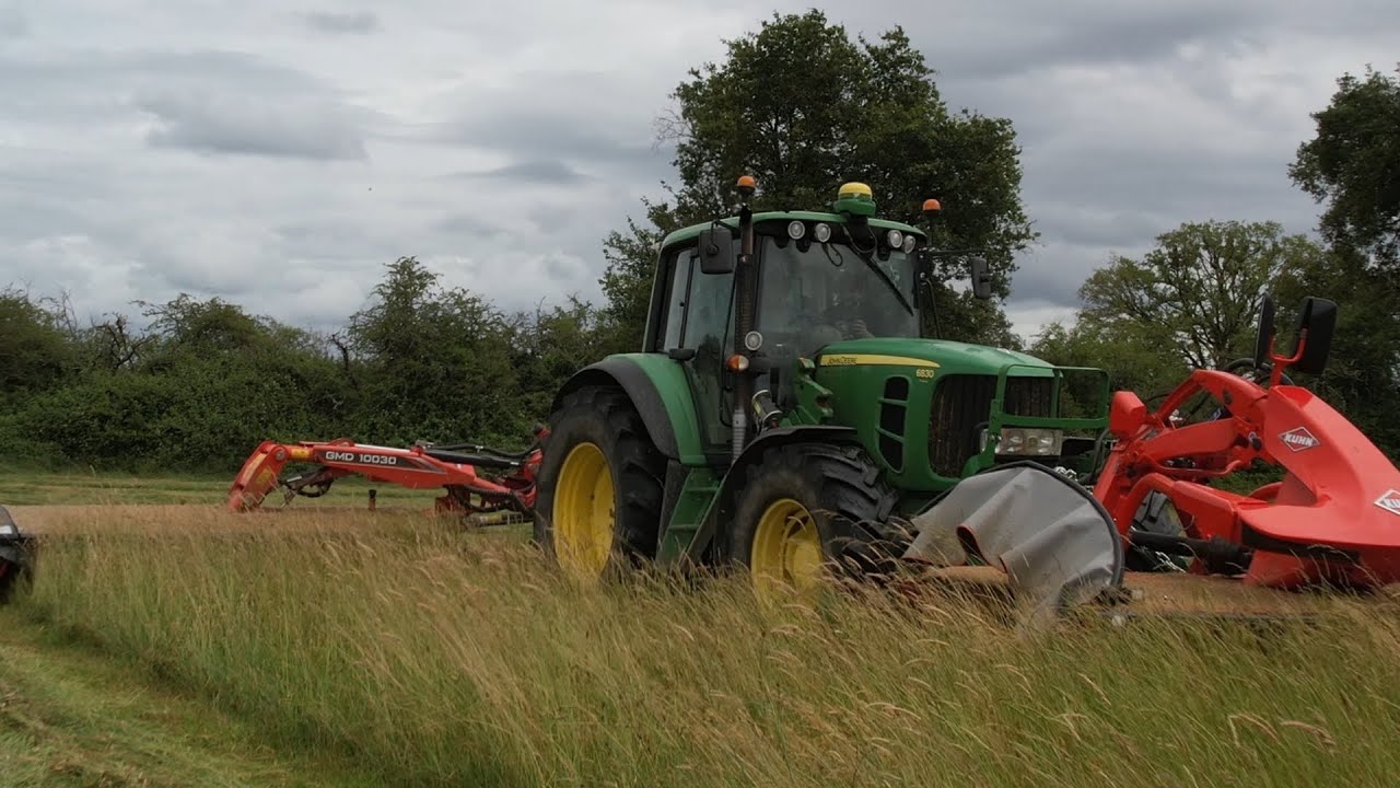 John deere 6830 & kuhn GMD 10030 à la fauche 2025 💨😎