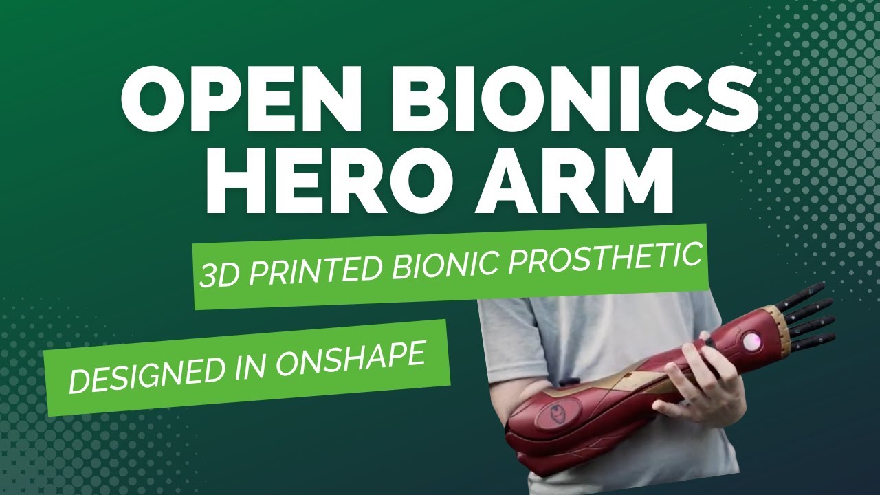 Open Bionics Hero Arm designed in Onshape